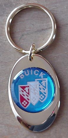 Buick Tri Shield Logo Key Chains Rings Fobs