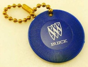 buick poker chip keychain