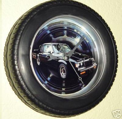 buick tire rim clock