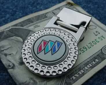 buick tri shield money clip