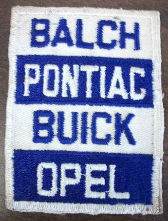 Balch Pontiac Buick Opel Dealership Patch