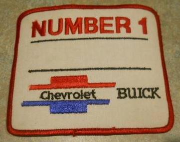 number 1 chevrolet buick patch