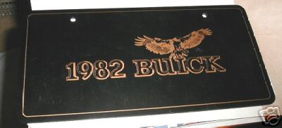 1982 buick plate
