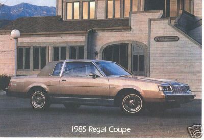 1985 regal coupe postcard