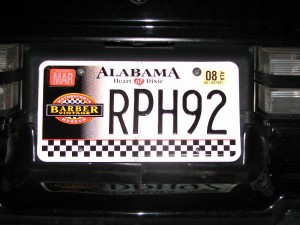 alabama license plate