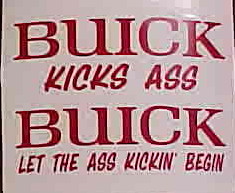 funny buick stickers