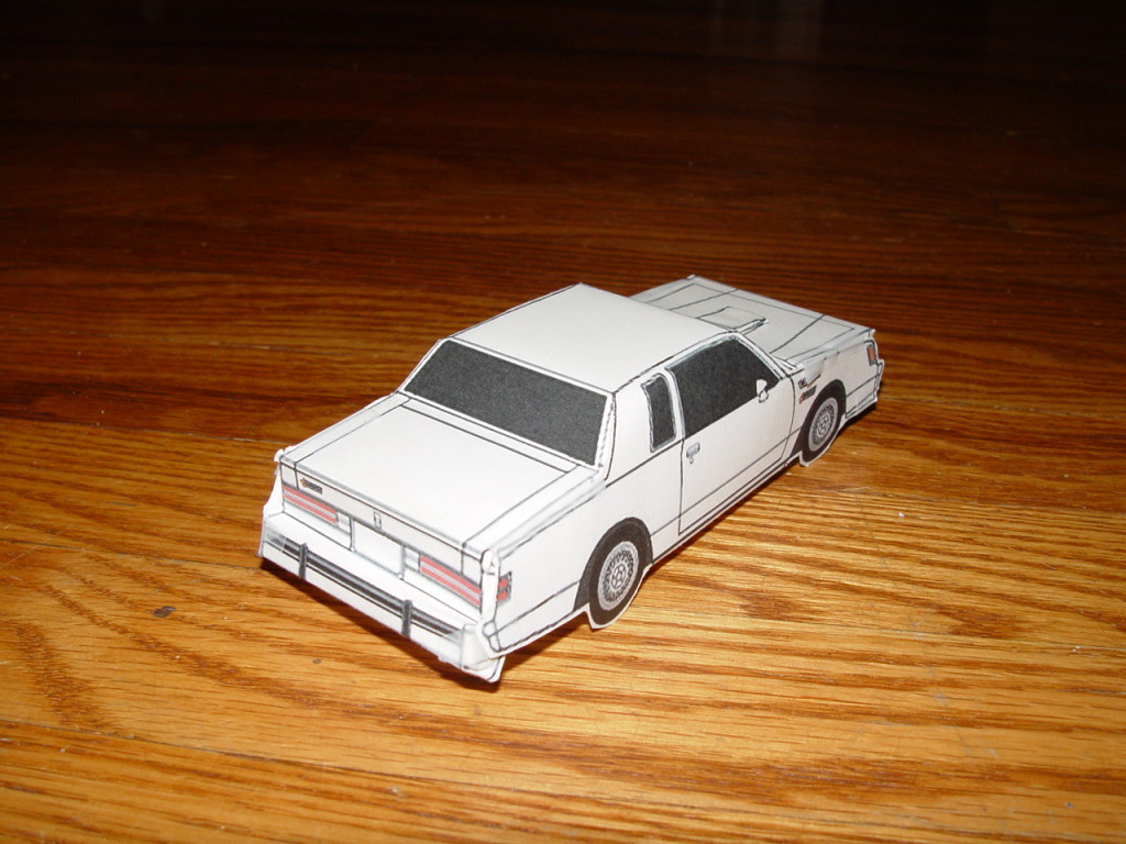 Turbo Regal Hand Crafted Paper Car – Buick Turbo Regal