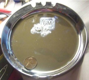 GM Fisher Body chrome ashtray