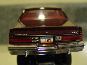 GMP 1986 buick t-type dark red