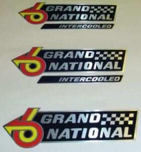 buick grand national fender decals