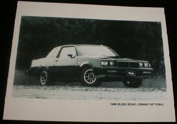 buick 1984 factory photo