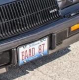 Personal License Plates on Regal G-body