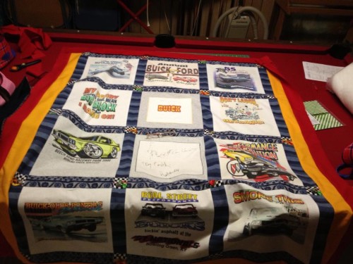 buick blanket made from shirts
