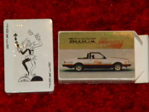 buick indy 500 playing cards