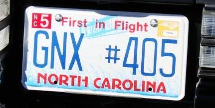Buick GNX & GN License Plates