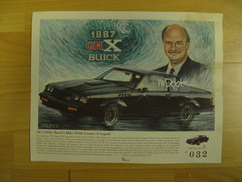 GMP Buick GNX lithograph