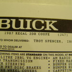 Buick Turbo T diecast model car
