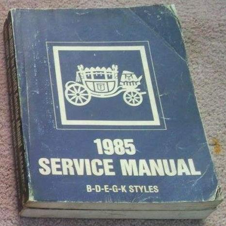 1985 GM Fisher Body Service Manual