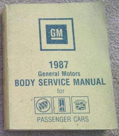 1987 GM Fisher Body Service Manual