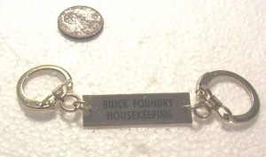 BUICK FOUNDRY HOUSEKEEPING KEYCHAIN