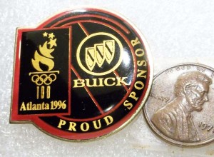 BUICK PROUD SPONSOR ATLANTA 1996 OLYMPICS PIN