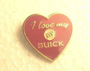 I LOVE MY BUICK PIN