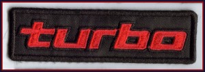 TURBO EMBROIDERED IRON ON PATCH