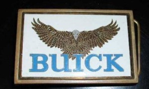 1983 buick hawk belt buckle solid brass