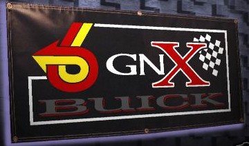 a gnx vinyl banner