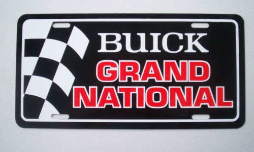 buick grand national front license plate