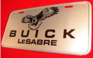 buick lesabre hawk license plate