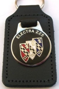 BUICK ELECTRA 225 ENAMEL BADGED LEATHER KEYRING