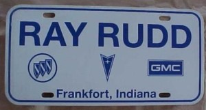 Ray Rudd Dealership plate