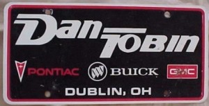 dan tobin dealership plate