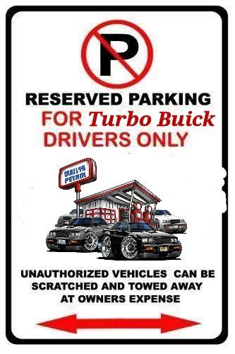 reserved parking for turbo biucks
