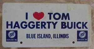 tom haggerty buick license plate