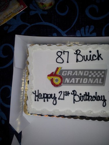 87 buick cake