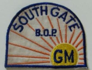 GM South Gate CA Assembly Plant Patch Buick Olds Pontiac