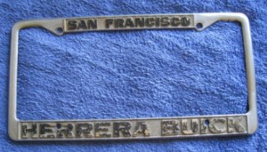 HERRERA BUICK LICENSE PLATE FRAME