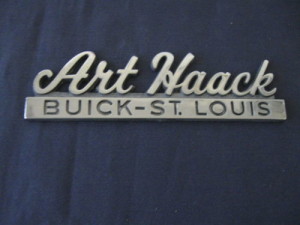 art haack buick dealer emblem
