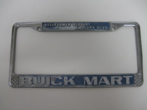 buick mart license plate frame