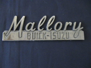 mallory buick dealer emblem