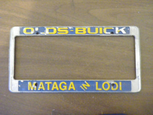 mataga buick license plate frame