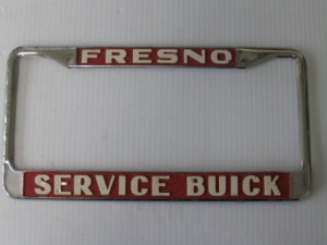 service buick license plate frame