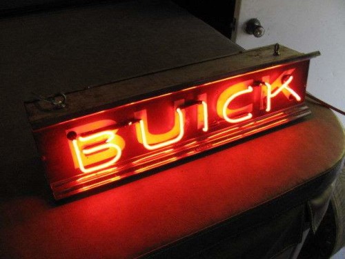 buick dealership neon sign 24 x 6