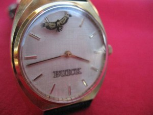vintage buick watch with rotating hawk