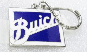 old buick script logo key ring