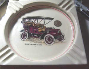 BUICK ASHTRAY WITH FELT BOTTOM