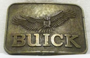 BUICK WITH HAWK BELT BUCKLE