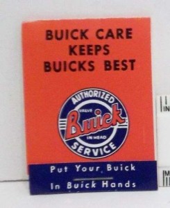 DIRK WALZ BUICK RULER AND MATCH BOOK SEWING KIT